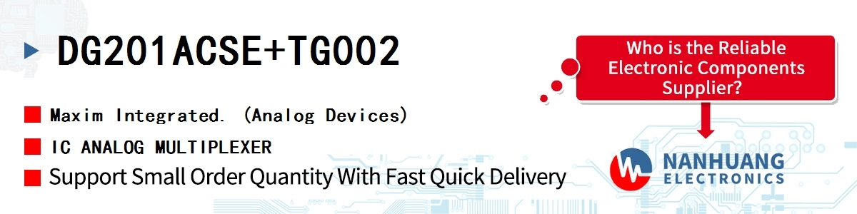 DG201ACSE+TG002 Maxim IC ANALOG MULTIPLEXER