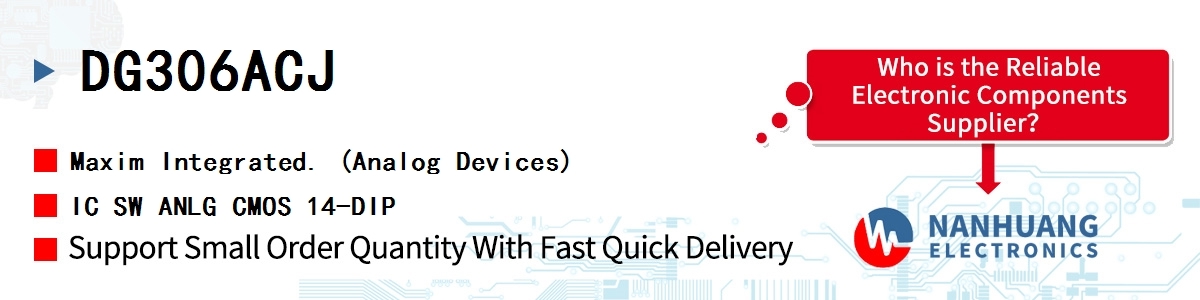 DG306ACJ Maxim IC SW ANLG CMOS 14-DIP