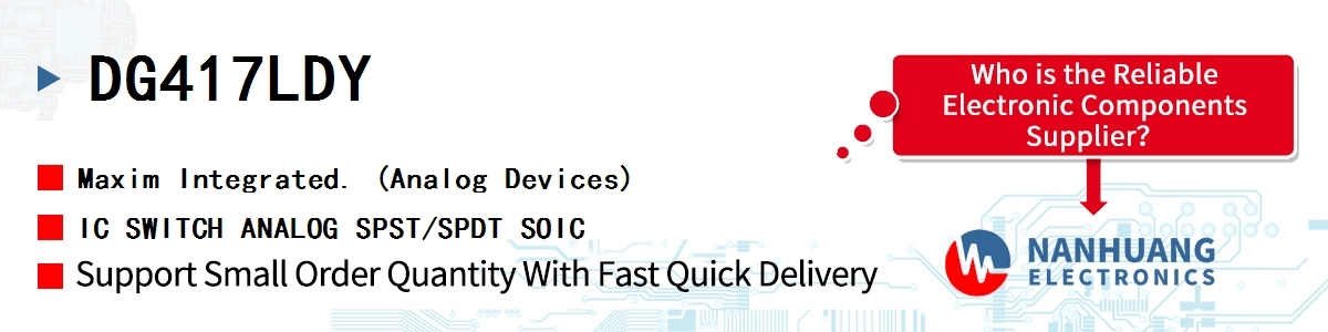 DG417LDY+ Maxim IC SWITCH SPST 8SOIC