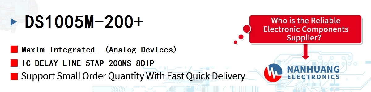 DS1005M-200+ Maxim IC DELAY LINE 5TAP 200NS 8DIP