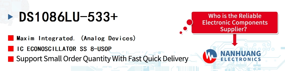DS1086LU-533+ Maxim IC ECONOSCILLATOR SS 8-USOP