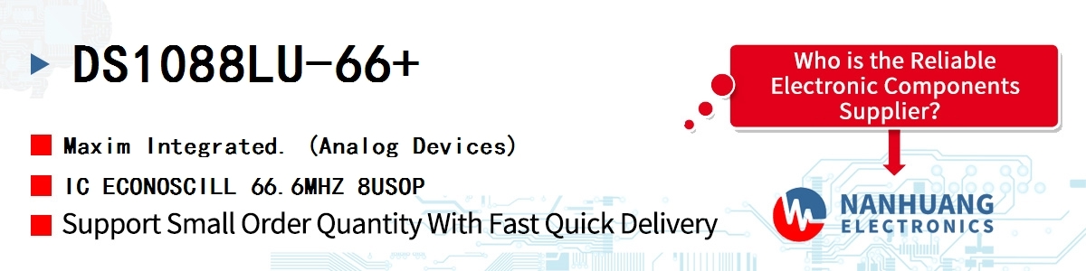 DS1088LU-66+ Maxim IC ECONOSCILL 66.6MHZ 8USOP