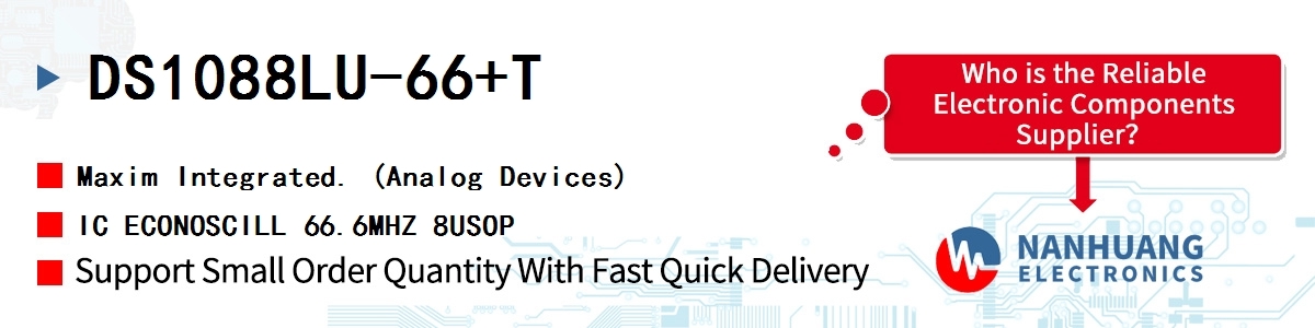 DS1088LU-66+T Maxim IC ECONOSCILL 66.6MHZ 8USOP