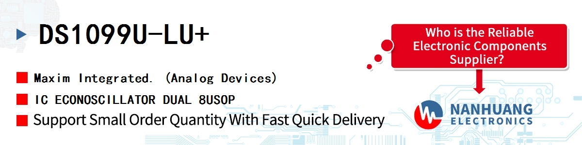 DS1099U-LU Maxim LOW-FREQUENCY DUAL ECON OSC