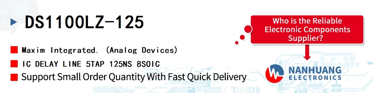 DS1100LZ-125 Maxim IC DELAY LINE 5TAP 125NS 8SOIC