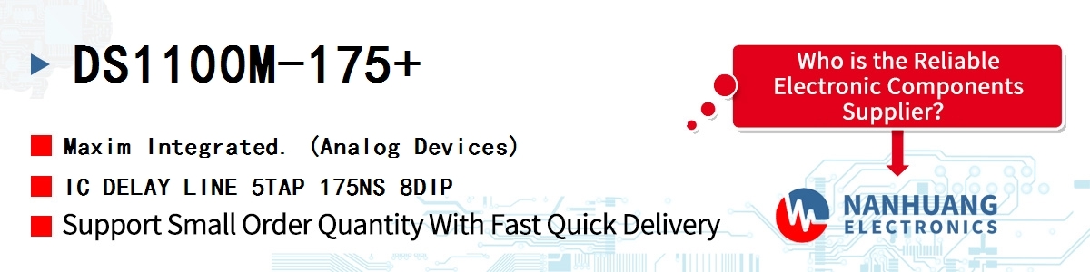 DS1100M-175 Maxim IC DELAY LINE 5TAP 175NS 8DIP