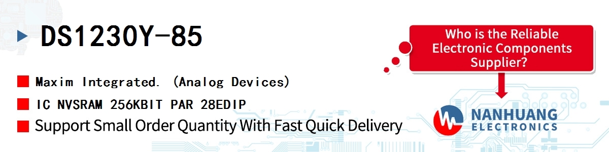 DS1230Y-85 Maxim IC NVSRAM 256KBIT PAR 28EDIP