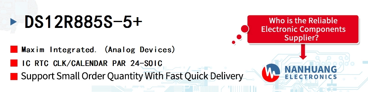 DS12R885S-5+ Maxim IC RTC CLK/CALENDAR PAR 24-SOIC