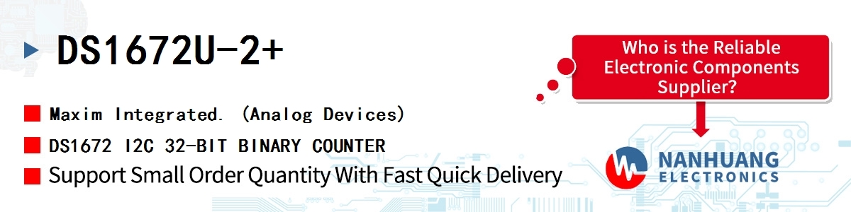 DS1672U-2 Maxim IC RTC BINARY CNT I2C 8-USOP