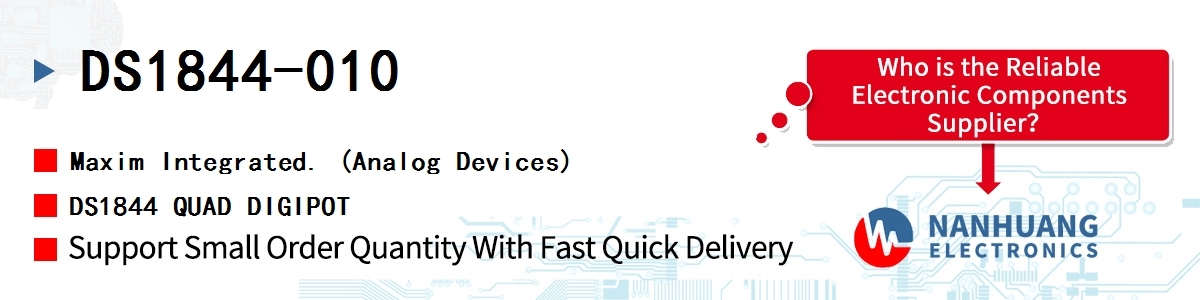DS1844-010+ Maxim QUAD DIGITAL POTENTIOMETER
