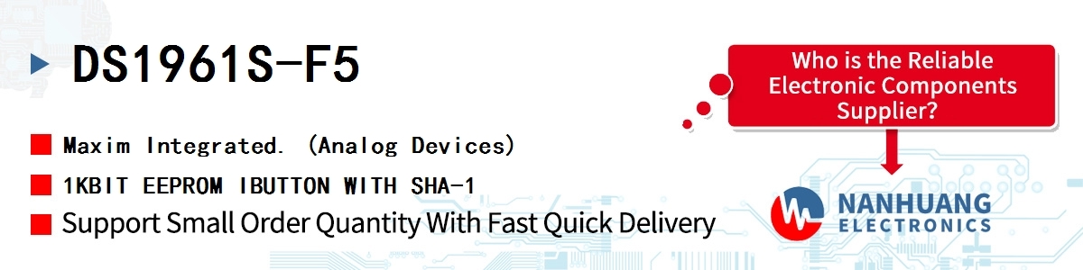 DS1961S-F5 Maxim 1KBIT EEPROM IBUTTON WITH SHA-1