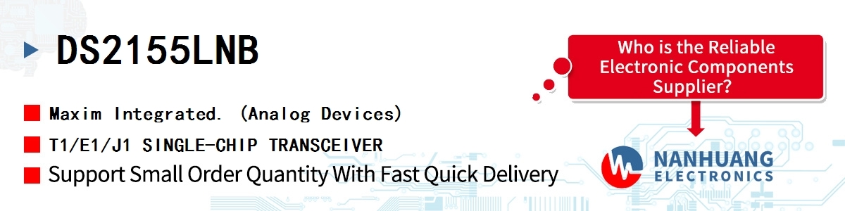 DS2155LNB+ Maxim IC TELECOM INTERFACE 100LQFP