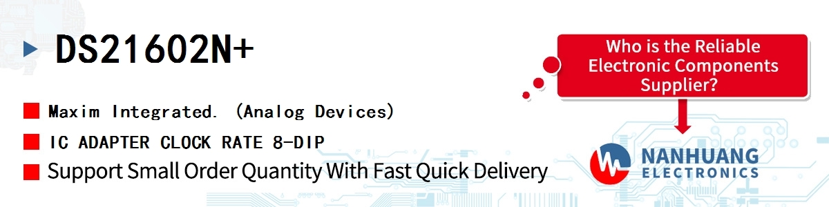DS21602N Maxim IC CLOCK RATE ADAPTER 8DIP