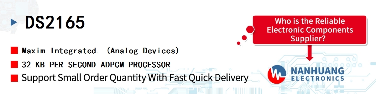 DS2165 Maxim 32 KB PER SECOND ADPCM PROCESSOR