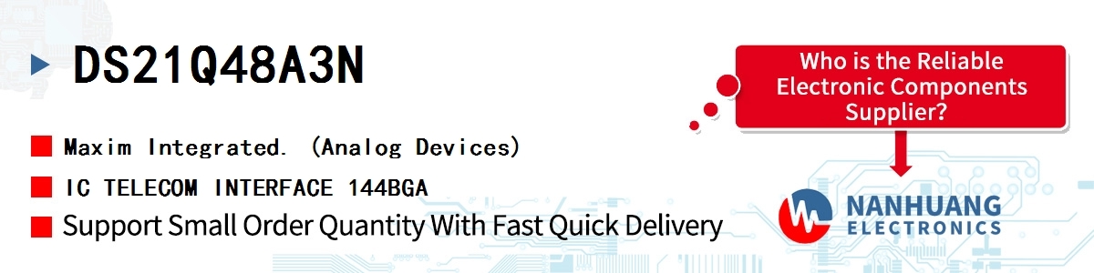 DS21Q48A3N Maxim IC TELECOM INTERFACE 144BGA