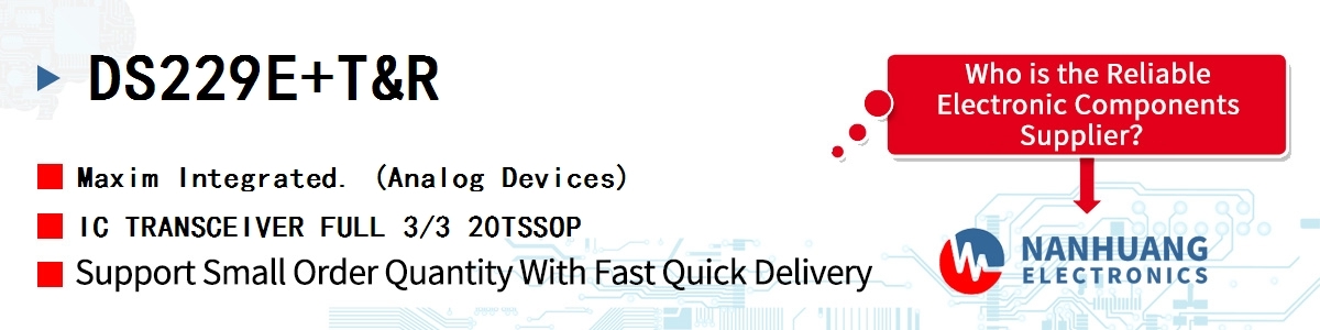DS229E+T&R Maxim IC TRANSCEIVER FULL 3/3 20TSSOP