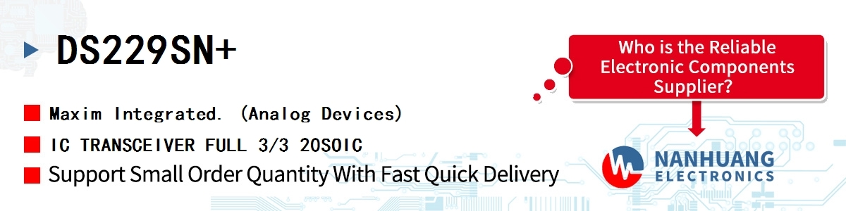 DS229SN Maxim IC TRANSCEIVER FULL 3/3 20SOIC