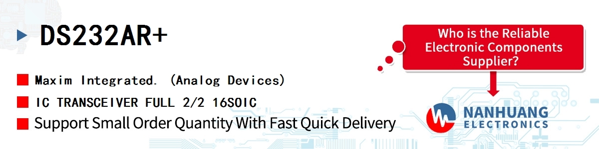 DS232AR+ Maxim IC TRANSCEIVER FULL 2/2 16SOIC