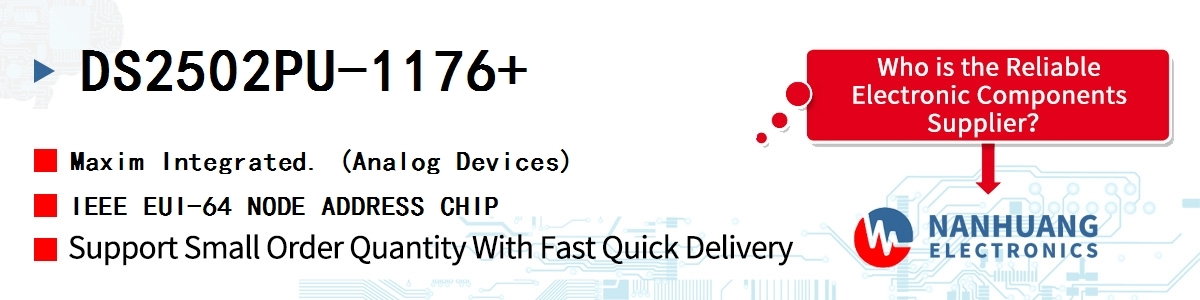 DS2502PU-1176+ Maxim IEEE EUI-64 NODE ADDRESS CHIP