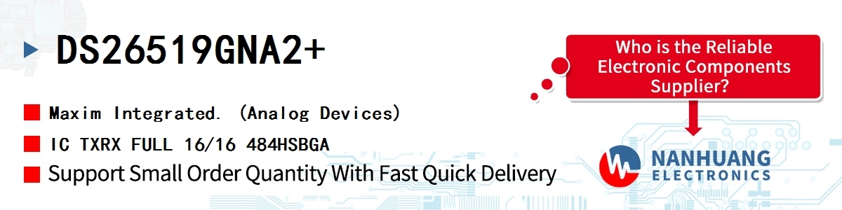DS26519GNA2 Maxim IC TXRX FULL 16/16 484HSBGA