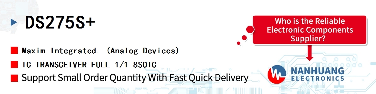 DS275S+ Maxim IC TRANSCEIVER FULL 1/1 8SOIC