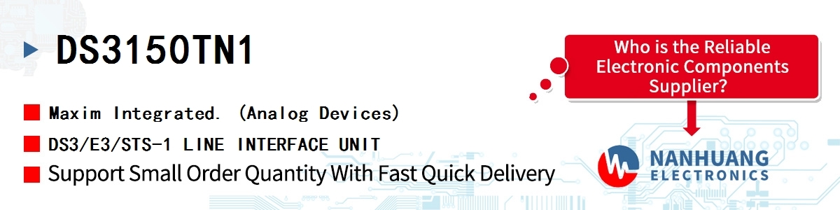 DS3150TN1 Maxim DS3/E3/STS-1 LINE INTERFACE UNIT