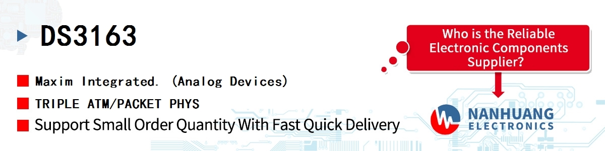 DS3163 Maxim TRIPLE ATM/PACKET PHYS