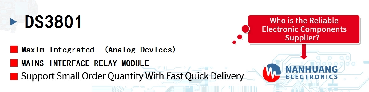 DS3801 Maxim MAINS INTERFACE RELAY MODULE