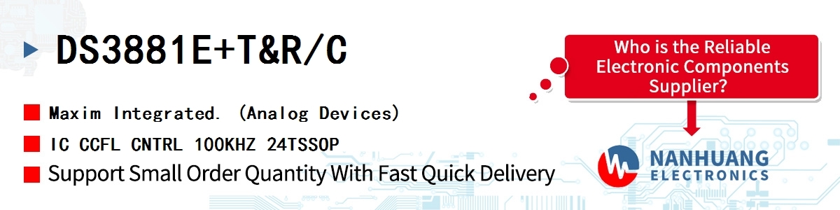 DS3881E+TR/C Maxim SINGLE-CHANNEL CCFL CONTROLLER