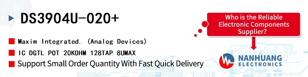 DS3904U-020 Maxim NV VARIABLE RESISTOR/SWITCH