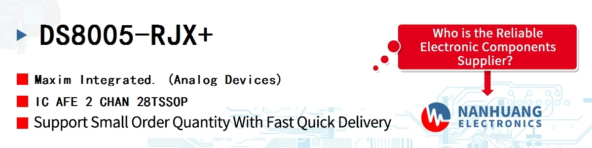 DS8005-RJX+ Maxim IC AFE 2 CHAN 28TSSOP