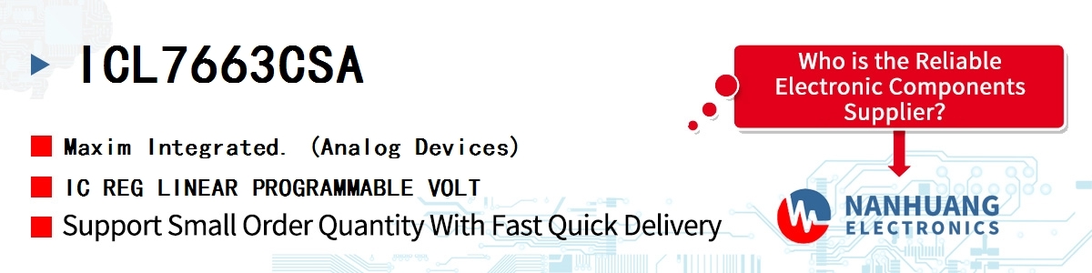 ICL7663CSA Maxim IC REG LINEAR PROGRAMMABLE VOLT