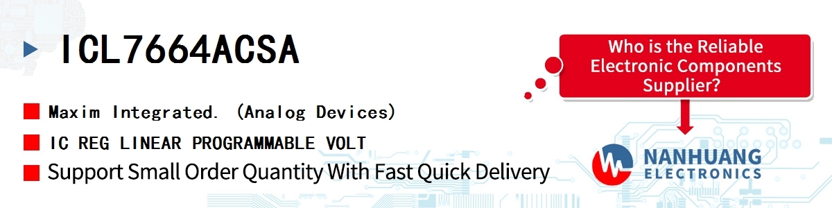 ICL7664ACSA Maxim IC REG LINEAR PROGRAMMABLE VOLT