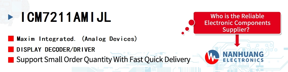 ICM7211AMIJL Maxim DISPLAY DECODER/DRIVER