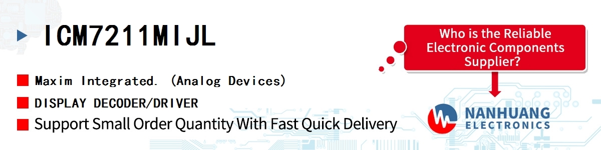 ICM7211MIJL Maxim DISPLAY DECODER/DRIVER