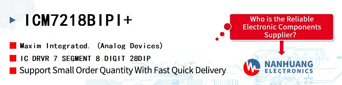 ICM7218BIPI Maxim 8-DIGIT LED DISPLAY DRIVER