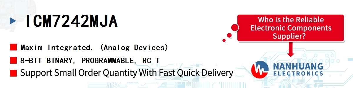 ICM7242MJA Maxim 8-BIT BINARY, PROGRAMMABLE, RC T