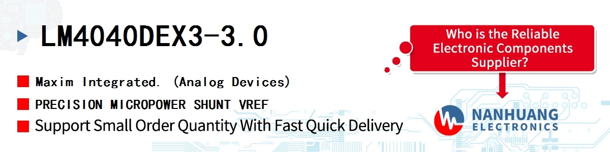LM4040DEX3-3.0 Maxim PRECISION MICROPOWER SHUNT VREF