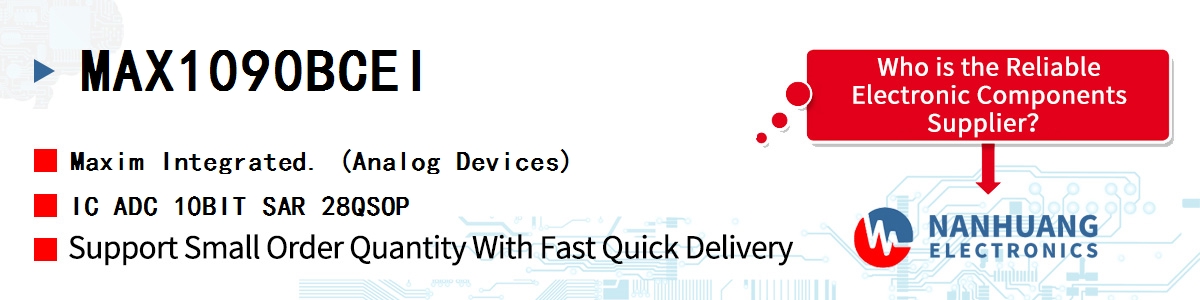MAX1090BCEI+ Maxim IC ADC 10BIT SAR 28QSOP