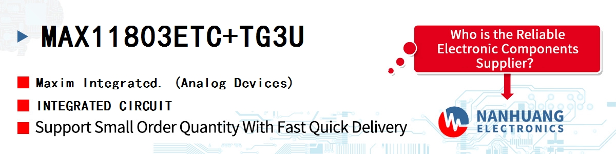 MAX11803ETC+TG3U Maxim INTEGRATED CIRCUIT