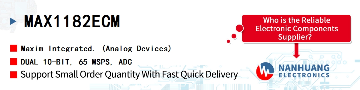 MAX1182ECM Maxim DUAL 10-BIT, 65 MSPS, ADC