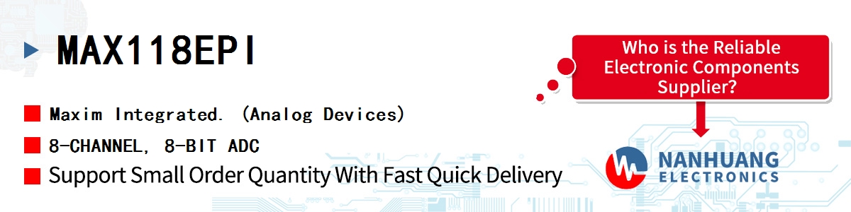 MAX118EPI+ Maxim IC ADC 8BIT FLASH 28DIP