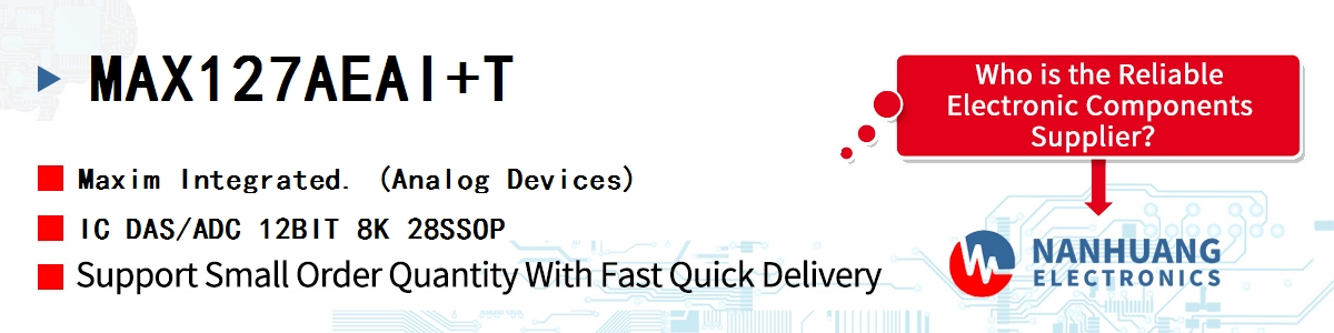 MAX127AEAI+T Maxim IC DAS/ADC 12BIT 8K 28SSOP
