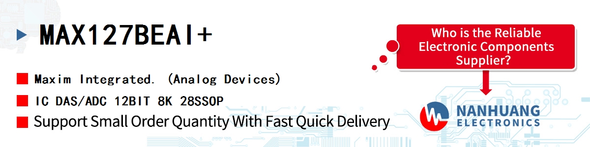 MAX127BEAI Maxim IC DAS 12BIT 8K 28SSOP