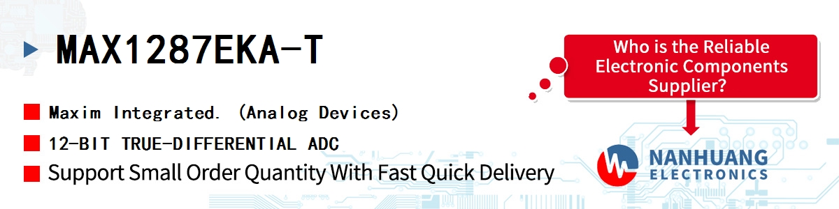 MAX1287EKA-T Maxim 12-BIT TRUE-DIFFERENTIAL ADC