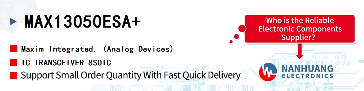 MAX13050ESA+ Maxim IC TRANSCEIVER 8SOIC