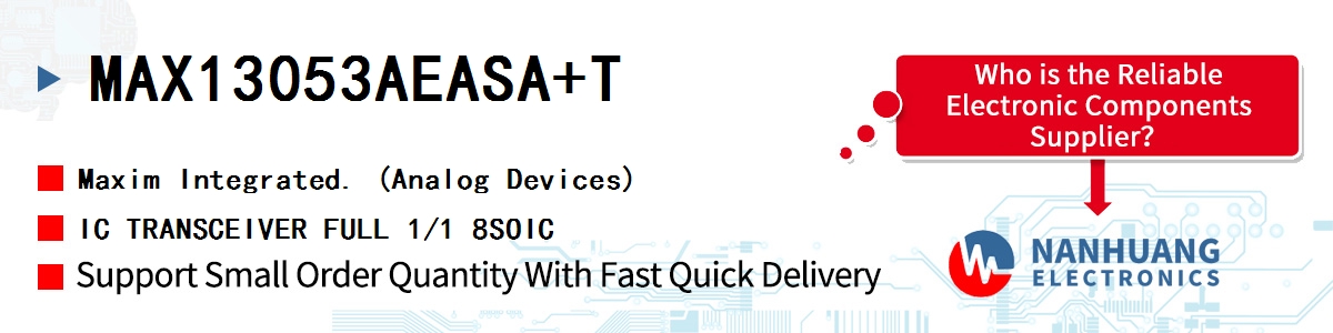 MAX13053AEASA+T Maxim IC TRANSCEIVER FULL 1/1 8SOIC