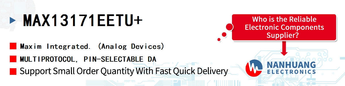 MAX13171EETU+ Maxim MULTIPROTOCOL, PIN-SELECTABLE DA