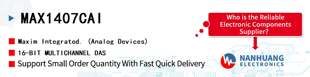 MAX1407CAI+ Maxim IC DAS 16BIT 60 28SSOP