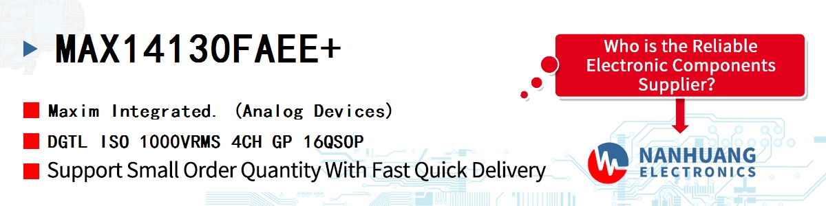 MAX14130FAEE+ Maxim DGTL ISO 1000VRMS 4CH GP 16QSOP